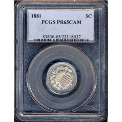 1881 Shield Nickel