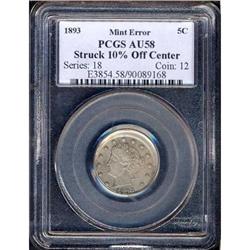 1893 Liberty Nickel. Mint Error.