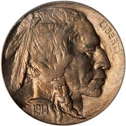 1914/3 Buffalo 5C PCGS MS64