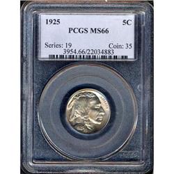 1925 Buffalo 5C PCGS MS66
