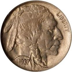 1937-D Buffalo 5C. 3 Legs NGC MS61
