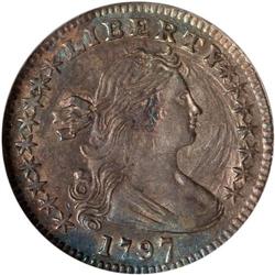 1797 Bust H10C. 16 Stars NGC MS62
