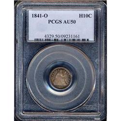 1841-O Liberty Seated H10C PCGS AU50