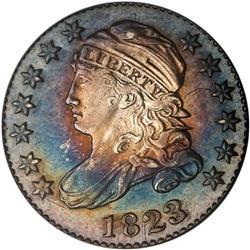 1823/2 Bust 10C. Lg E's PCGS AU58
