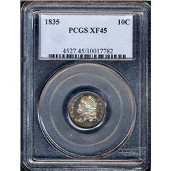 1835 Bust 10C PCGS EF45