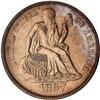 Image 1 : 1867-S Liberty Seated 10C PCGS MS61