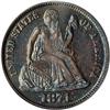 Image 1 : 1871 Liberty Seated 10C PCGS Proof 64