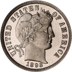 1893 Barber 10C NGC PF67 CAM