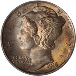 1916 Mercury 10C PCGS MS66 FB