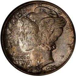1924-S Mercury 10C NGC MS65