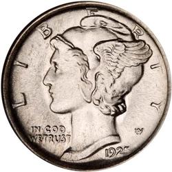1925-D Mercury 10C NGC MS67 FB