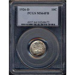 1926-D Mercury 10C PCGS MS64 FB