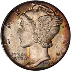 1936-D Mercury 10C PCGS MS67 FB