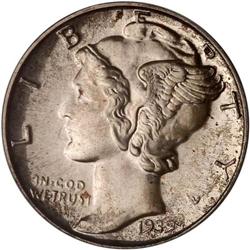 1939 Mercury Dime. PCGS PF66