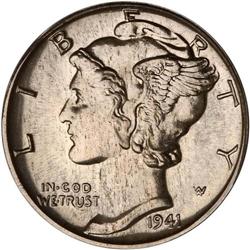 1941 Mercury 10C PCGS Proof 66