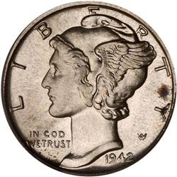 1942 Mercury 10C PCGS Proof 65