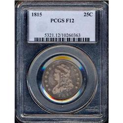 1815 Bust 25C PCGS F12