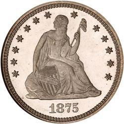 1875 Liberty Seated 25C NGC Proof 66 Ultra Cam