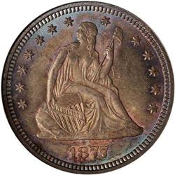 1877 Liberty Seated 25C NGC MS66