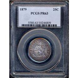 1879 Liberty Seated 25C PCGS Proof 63