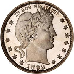 1892 Barber 25C NGC Proof 68 Ultra Cam