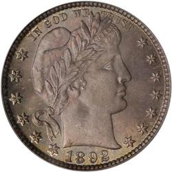 1892 Barber 25C PCGS MS66