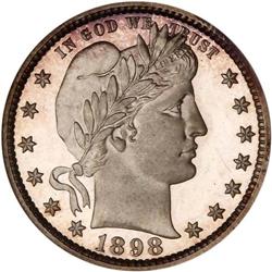 1898 Barber 25C NGC PF65 UC