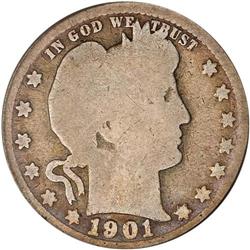 1901-S Barber 25C PCGS AG03