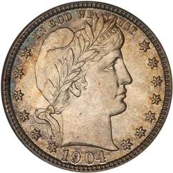 1904 Barber 25C NGC MS65