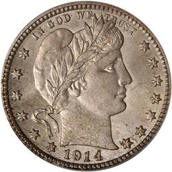 1914-D Barber 25C PCGS MS65