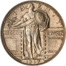 1917 Liberty Standing 25C. Type 1 PCGS MS65 FH