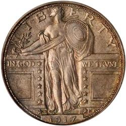 1917-D Liberty Standing 25C. Type 1 PCGS MS64 FH