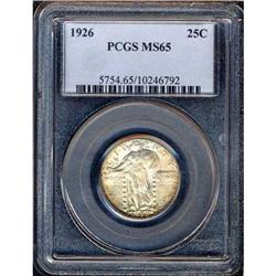 1926 Liberty Standing 25C PCGS MS65