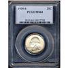 Image 1 : 1939-S Washington 25C PCGS MS64