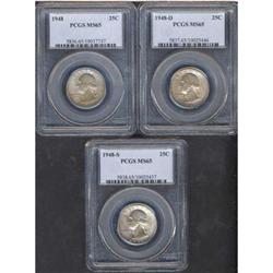 1948 Washington Quarter PDS Set