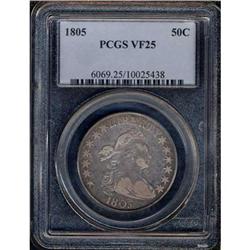 1805 Bust 50C PCGS VF25