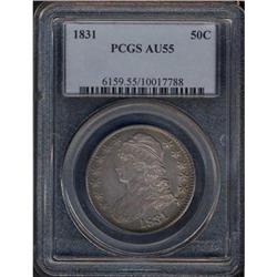 1831 Bust 50C PCGS AU55
