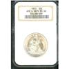 Image 3 : 1853 Liberty Seated 50C. Arrows & Rays NGC MS66