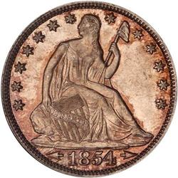 1854-O Liberty Seated 50C. Arrows NGC MS65