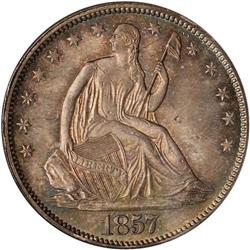 1857 Liberty Seated 50C NGC MS66