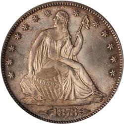 1873 Liberty Seated 50C. Arrows PCGS MS65
