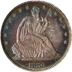 1880 Liberty Seated Half Dollar. PCGS PF64