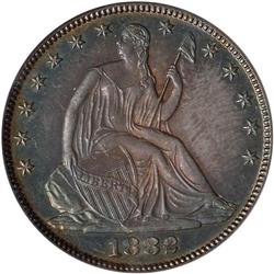 1882 Liberty Seated 50C PCGS MS63