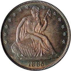 1885 Liberty Seated 50C PCGS MS63
