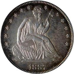 1887 Liberty Seated 50C PCGS Proof 63