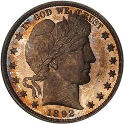 1892 Barber 50C NGC Proof 66 Ex. Friend