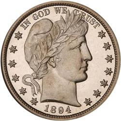 1894 Barber 50C NGC PF66 Cameo Ex. Friend