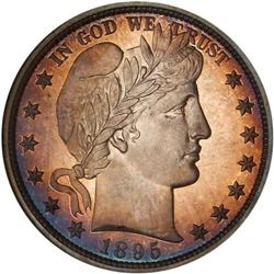 1895 Barber 50C NGC PF68 Ex. Friend
