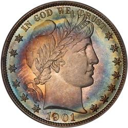 1901 Barber 50C PCGS PF67 Cameo Ex. Friend