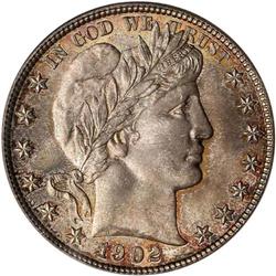 1902 Barber 50C PCGS MS65